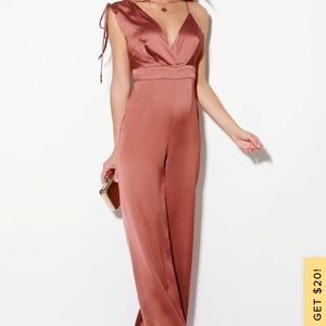 NWT rust asymmetrical lulus jumpsuit